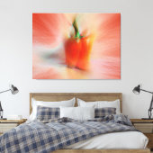 Rote Paprika, Anpassbares abstraktes Lebensmittelt Leinwanddruck (Insitu (Schlafzimmer))