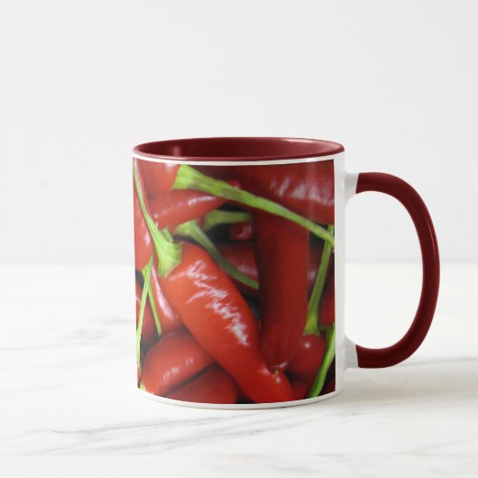 Rote Paprika-Paprikaschoten-Geschenk-Strecke Tasse (Rechts)