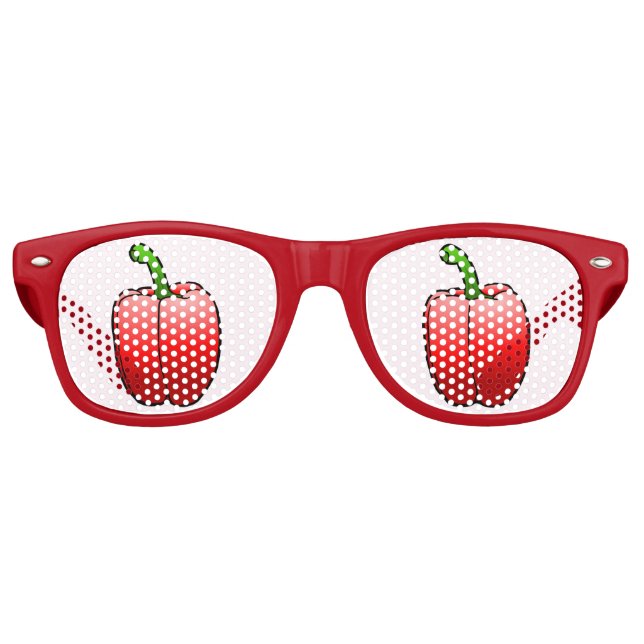 Rote Paprika Partybrille (Vorderseite)