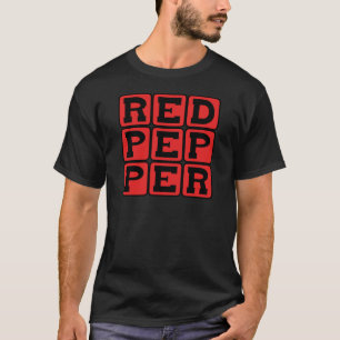 Rote Paprika, scharfes Gemüse T-Shirt
