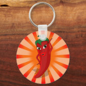 Rote Paprika Superstar Schlüsselanhänger (Vorderseite)