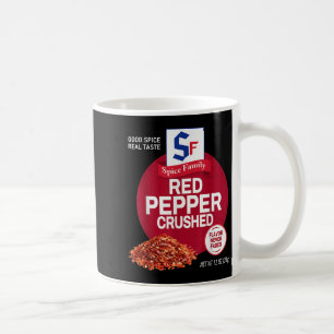Rote Paprika zerdrückt Sce Gruppe Familienpassende Kaffeetasse