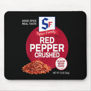 Rote Paprika zerdrückt Sce Gruppe Familienpassende Mousepad