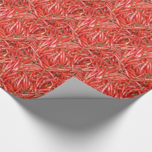Rote Paprikas Geschenkpapier (Ecke)