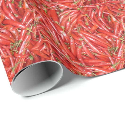 Rote Paprikas Geschenkpapier (Rolleneckpunkt)