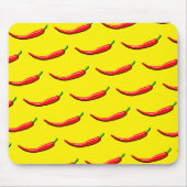 Rote Paprikas Mousepad (Vorne)