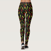 Rote Paprikaschoten Cinco de Mayo Mexican Hot Spic Leggings (Rückseite)