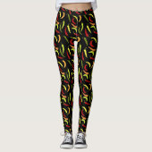 Rote Paprikaschoten Cinco de Mayo Mexican Hot Spic Leggings (Vorderseite)