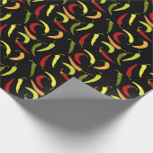 Rote Paprikaschoten Cinco de Mayo Mexiko Warme Küc Geschenkpapier (Ecke)