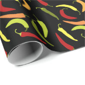 Rote Paprikaschoten Cinco de Mayo Mexiko Warme Küc Geschenkpapier (Rolleneckpunkt)