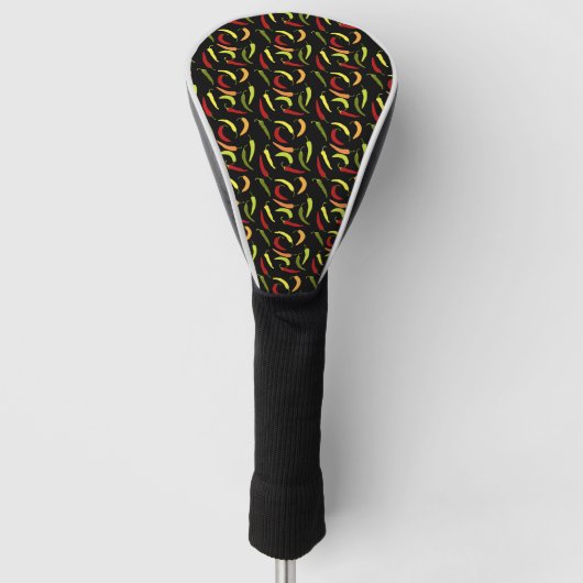 Rote Paprikaschoten Cinco de Mayo Mexiko Warme Küc Golf Headcover (Vorderseite)