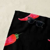 Rote Paprikaschoten der Wasserfarbe Strandtuch (Beispiel)