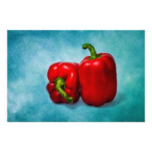Rote Paprikaschoten Fotodruck