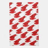 rote Paprikaschoten Geschirrtuch (Vertikal)