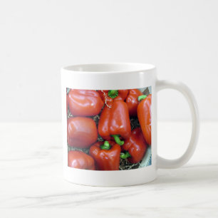 Rote Paprikaschoten Kaffeetasse