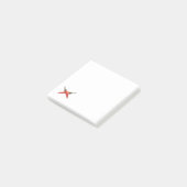 Rote Paprikaschoten Post-it Klebezettel (angewinkelt)