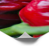 Rote Paprikaschoten Poster (Ecke)