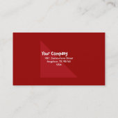 Rote Paprikaschoten Visitenkarte (Rückseite)