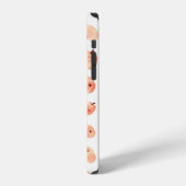 Rote Paradiesapfel-Muster iPhone Hülle (Linke Seite)