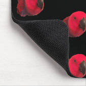 ROTE PARROS MOUSEPAD Black (Ecke)