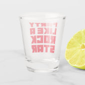 Rote Partei wie ein Rockstar Schnapsglas (Rückseite)