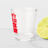 Rote Partei wie ein Rockstar Schnapsglas (Rechts)