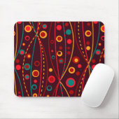 Rote Partikel-Mauspad Mousepad (Mit Mouse)