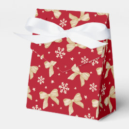Rote Party-Favor-Tentbox mit goldenem Bogenmuster  Geschenkschachtel