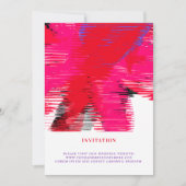 Rote Passion Einladungen Linear (Vorderseite)