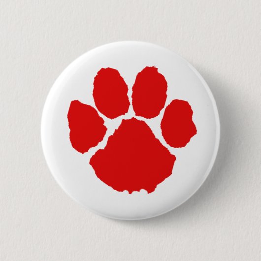 Rote Paw Button (Vorderseite)