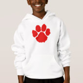 Rote Paw Hoodie (Vorderseite)