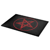 Rote Pentagramm Schneidebrett (Ecke)