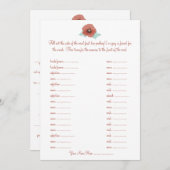 Rote Peonies Blume Hochzeiten von Vows Libs Cards (Vorne/Hinten)