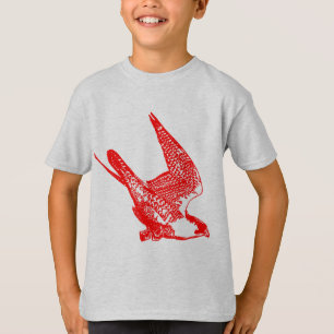 Rote Peregrine Falcon Sketch T-Shirt