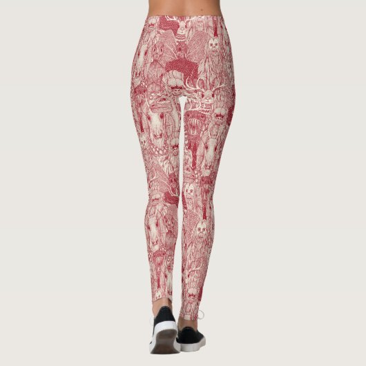 Rote Perle-Leggings Leggings (Rückseite)