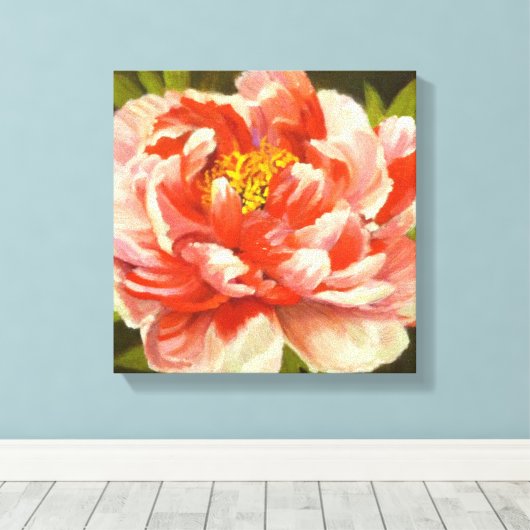 Rote Perle Leinwanddruck (Insitu (Holzboden))