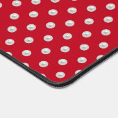 Rote Perlen Schreibtischunterlage (Ecke)