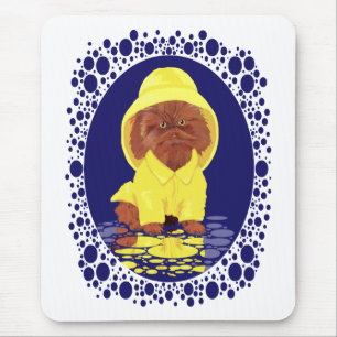 Rote Perser Langhaarkatze April Showers Mousepad