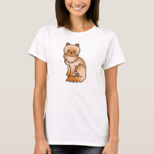 Rote Perserkatze T-Shirt