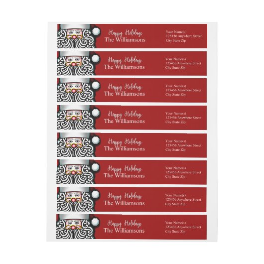 Rote personalisierte glückliche (Bogen)