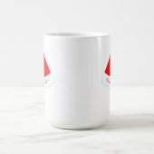 Rote personalisierte kaffeetasse (Mittel)