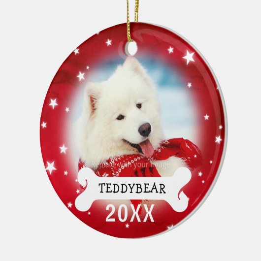 Rote personalisierte keramikornament (Links)