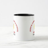 Rote personalisierte Softballspielerin der High Sc Tasse (Zentrum)
