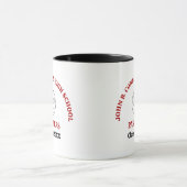 Rote personalisierte Volleyballspielerin der High  Tasse (Zentrum)
