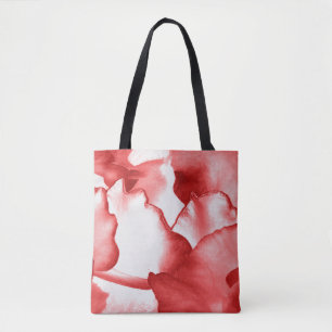 Rote Petalen gestrichen Tasche