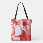 Rote Petalen gestrichen Tasche (Rückseite)
