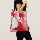 Rote Petalen gestrichen Tasche (Von Nahem)