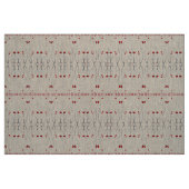 Rote Peteten Stoff (Fat Quarter (45,7 x 55,9 cm))
