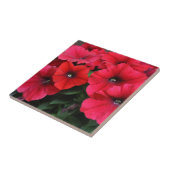 Rote Petunia-Blume Fliese (Seite)