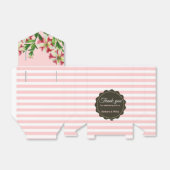 Rote Petunias Rosa Streifen Geschenkschachtel (Ungefaltet)